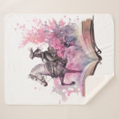 Fantasy Book Lover Design Sherpadecke (Vorderseite (Horizontal))
