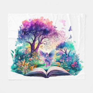 Fantasy Book Lover Fairy Fleecedecke