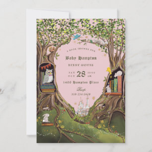Fantasy Books for Baby Shooting Pink Green Einladung
