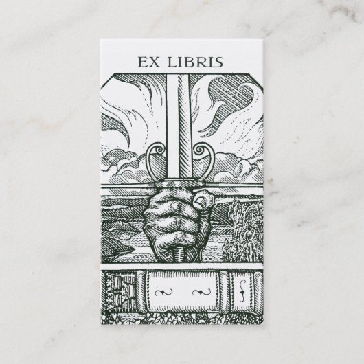 Fantasy Bookshop oder Book Club Visitenkarte (Vorderseite)