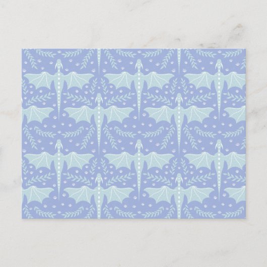 Fantasy Botanical Dragon Postkarte (Vorderseite)