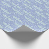 Fantasy-Botanischer-Drache-Geschenkpapier Geschenkpapier (Ecke)
