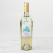 Fantasy Boys Blue Dragon Baby Dusche Flaschenanhänger (Auf Flasche)