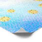 Fantasy Boys Blue Dragon Baby Dusche Willkommen Poster (Ecke)