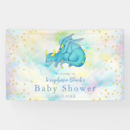 Fantasy Boys Blue Dragon Baby Shooting Banner