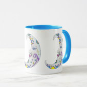 Fantasy Britisch gefärbte Crescent Moons Gesichter Tasse (VorderseiteRechts)