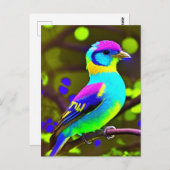 Fantasy Briwelred Bird Postkarte (Vorne/Hinten)
