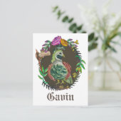 Fantasy broccoli Wachteln - niedliche Wachteln Postkarte (Stehend Vorderseite)