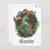 Fantasy broccoli Wachteln - niedliche Wachteln Postkarte (Vorne/Hinten)