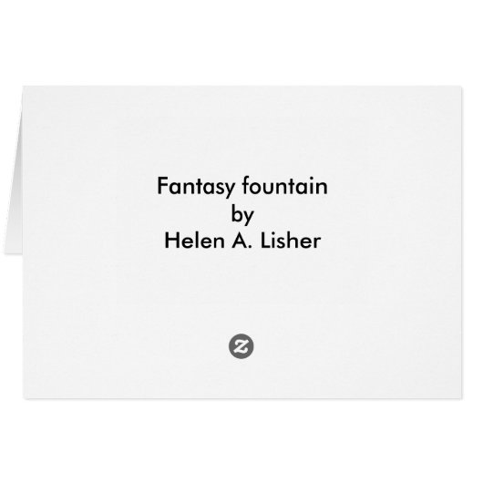 Fantasy-Brunnen (Rückseite Horizontal)