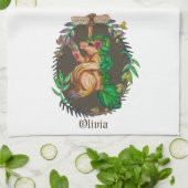 Fantasy Brussels sprout badger - niedlicher Dachs Geschirrtuch (Gefaltet)