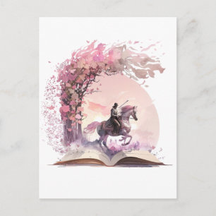Fantasy-Buchliebhaber-Design Postkarte