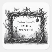 Fantasy Buchzeichen Sticker (Vorderseite)