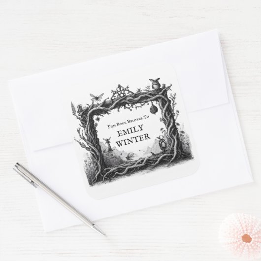 Fantasy Buchzeichen Sticker (Umschlag)