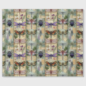 Fantasy Bugs Wrapping Paper Whimsical Insect Gesch Geschenkpapier (Flach)