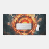 Fantasy Bullseye Symbol Digitale Kunst Schreibtischunterlage (Tastatur & Maus)