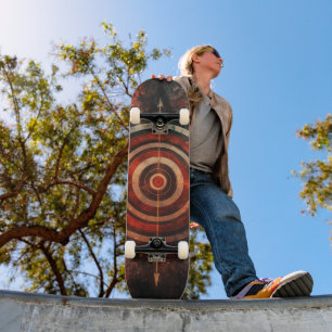 Fantasy Bullseye Symbol Digitale Kunst Skateboard