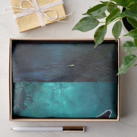 Fantasy Bunny Rabbit in Motorrad Seidenpapier (Geschenk)