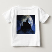 Fantasy-Burg in der Nacht Baby T-shirt (Rückseite)