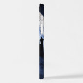 Fantasy-Burg in der Nacht iPhone Hülle (Linke Seite)