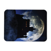 Fantasy-Burg in der Nacht Magnet (Horizontal)