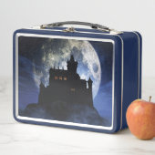 Fantasy-Burg in der Nacht Metall Brotdose (Beispiel)