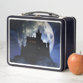 Fantasy-Burg in der Nacht Metall Brotdose (Beispiel)