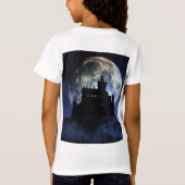 Fantasy-Burg in der Nacht T-Shirt (Rückseite)