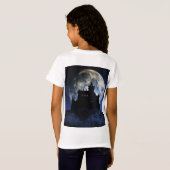 Fantasy-Burg in der Nacht T-Shirt (Schwarz voll)