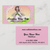 Fantasy Business Card :: Cherry Blossom Fairy Visitenkarte (Vorne/Hinten)