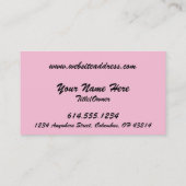 Fantasy Business Card :: Cherry Blossom Fairy Visitenkarte (Rückseite)