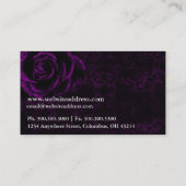 Fantasy Business Cards - Dunkle Gotische Frau 4 Visitenkarte (Rückseite)