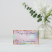 Fantasy Butterfly Business Card Visitenkarte (Stehend Vorderseite)