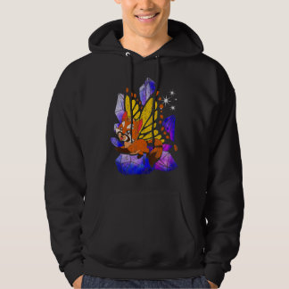 Fantasy Butterfly Crystals Süße Tier Red Panda Hoodie