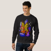 Fantasy Butterfly Crystals Süße Tier Red Panda Sweatshirt (Vorne ganz)