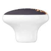 Fantasy Butterfly Gold Sparkle Keramikknauf (Seitenansicht)