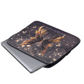 Fantasy Butterfly Gold Sparkon Laptopschutzhülle (Vorne Knopf)