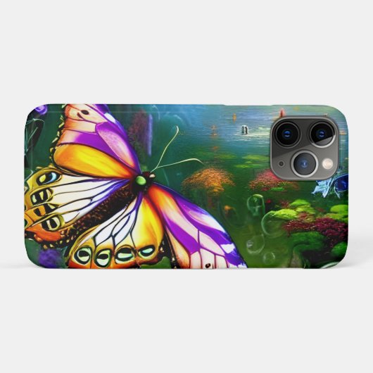 Fantasy Butterfly Journey Case-Mate iPhone Hülle (Rückseite (Horizontal))
