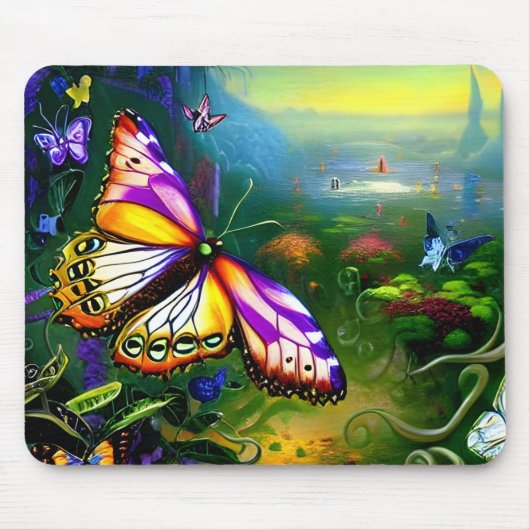 Fantasy Butterfly Journey Mousepad (Vorne)