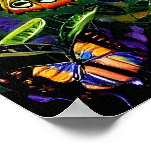 Fantasy Butterfly Journey Poster (Ecke)