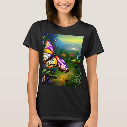 Fantasy Butterfly Journey T-Shirt (Vorderseite)