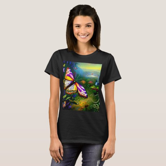Fantasy Butterfly Journey T-Shirt (Vorne ganz)