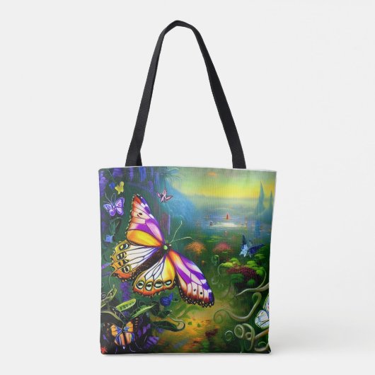 Fantasy Butterfly Journey Tasche (Rückseite)