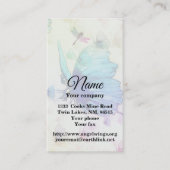 Fantasy Butterfly mit Drachenfliegen-Visitenkarte Visitenkarte (Vorderseite)