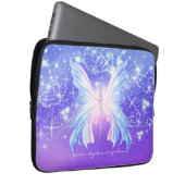 Fantasy Butterfly Pink & Lila Sparkor Laptopschutzhülle (Vorne Rechts)