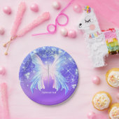 Fantasy Butterfly Pink & Lila Sparkor Pappteller (Party)