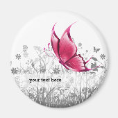Fantasy Butterfly * wählen Sie Hintergrundfarbe Magnet (Vorne)
