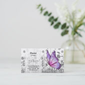 Fantasy Butterfly * wählen Sie Hintergrundfarbe Visitenkarte (Stehend Vorderseite)