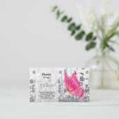 Fantasy Butterfly * wählen Sie Hintergrundfarbe Visitenkarte (Stehend Vorderseite)