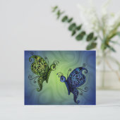 Fantasy Butterflys Postkarte (Stehend Vorderseite)